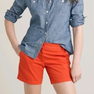 J. Crew Chili Red Chino Shorts Sz 2